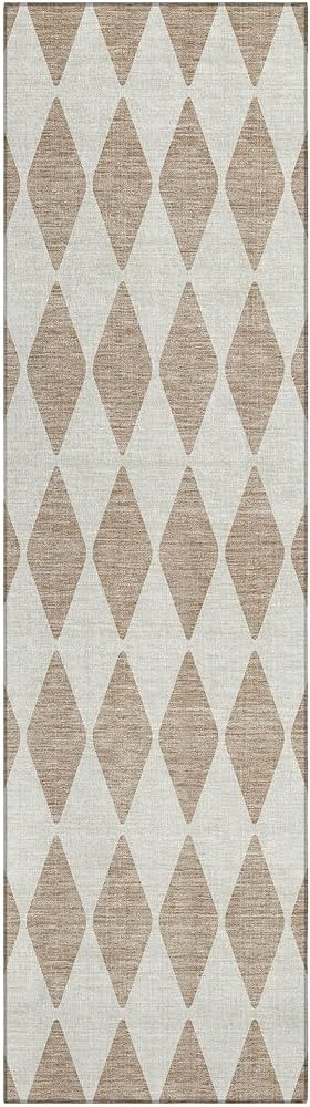 Addison Rugs Chantille ACN578 Taupe 2'3" x 7'6" Indoor Outdoor Hallway Runner Rug, Stain Resistan... | Amazon (US)