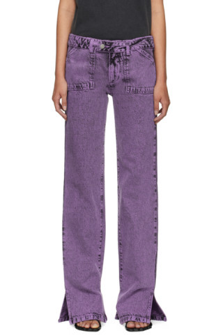 AVAVAV - Purple Faded Jeans | SSENSE