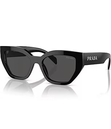 Prada Women's A09sf 55mm Cat Eye Sunglasses - Black | Dillard's