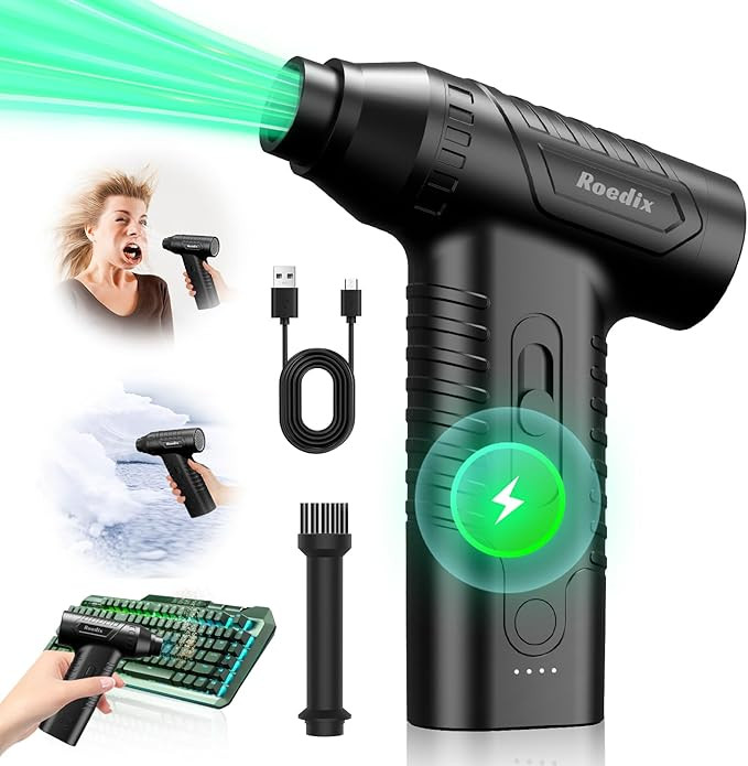 Compressed Air Duster, New Upgrade 300000RPM Electric Air Duster, Powerful Replace Compressed Air... | Amazon (US)