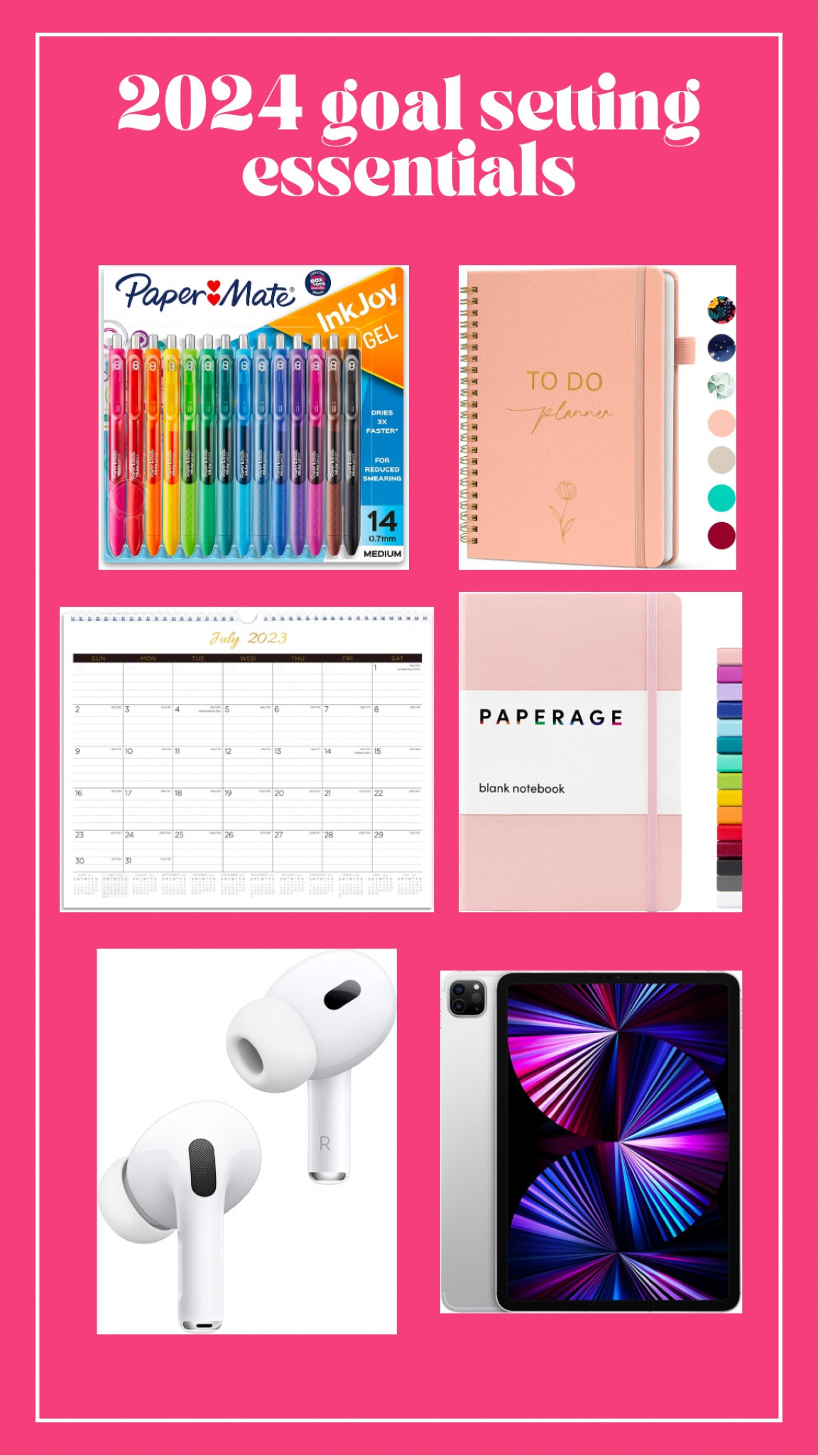 2024 vision board materials!! Use these products to achieve your goals for 2024

#LTKVideo #LTKHoliday #LTKfindsunder100