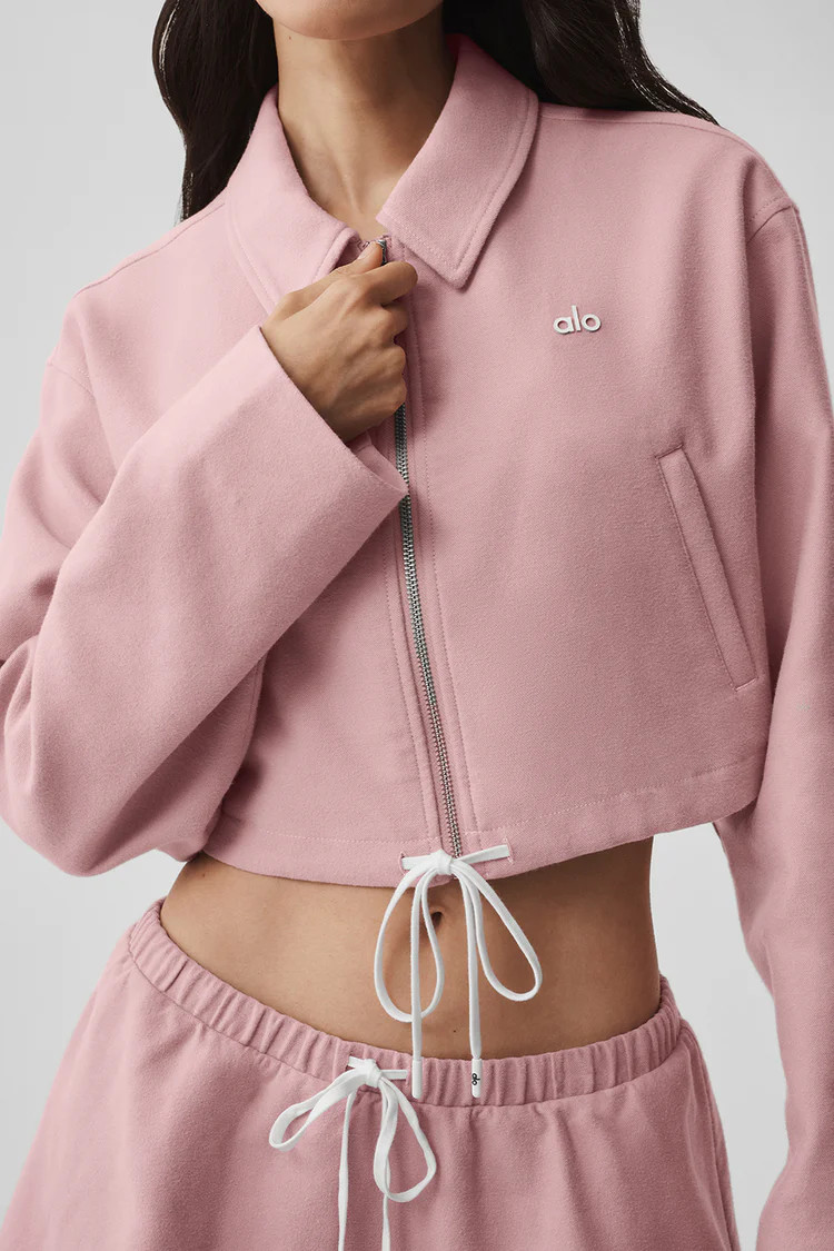 Cropped Fan Favorite Full Zip Jacket | Alo Yoga (US)