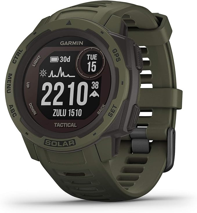 Garmin Instinct, Rugged Outdoor Smartwatch with Solar Charging Capabilities and Tactical Features... | Amazon (US)