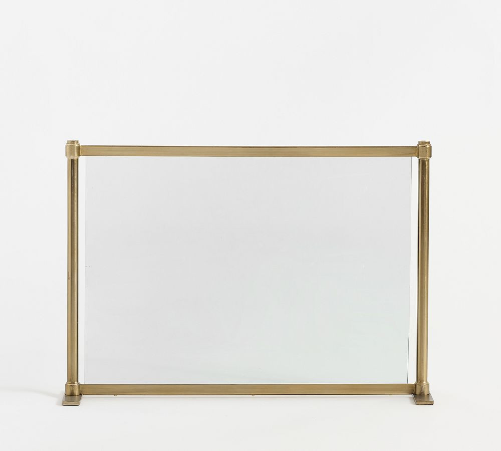 Everson Fireplace Glass Screen | Pottery Barn (US)
