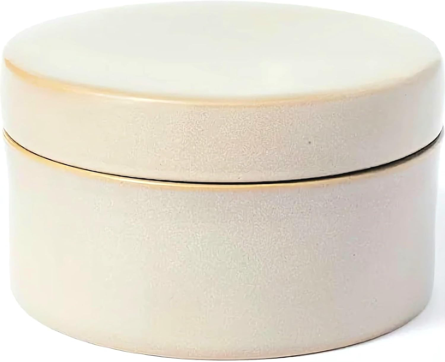 Decoration Round Carved Ceramic Box Gray - Threshold designed with Studio McGee "7 x 7" | Amazon (US)