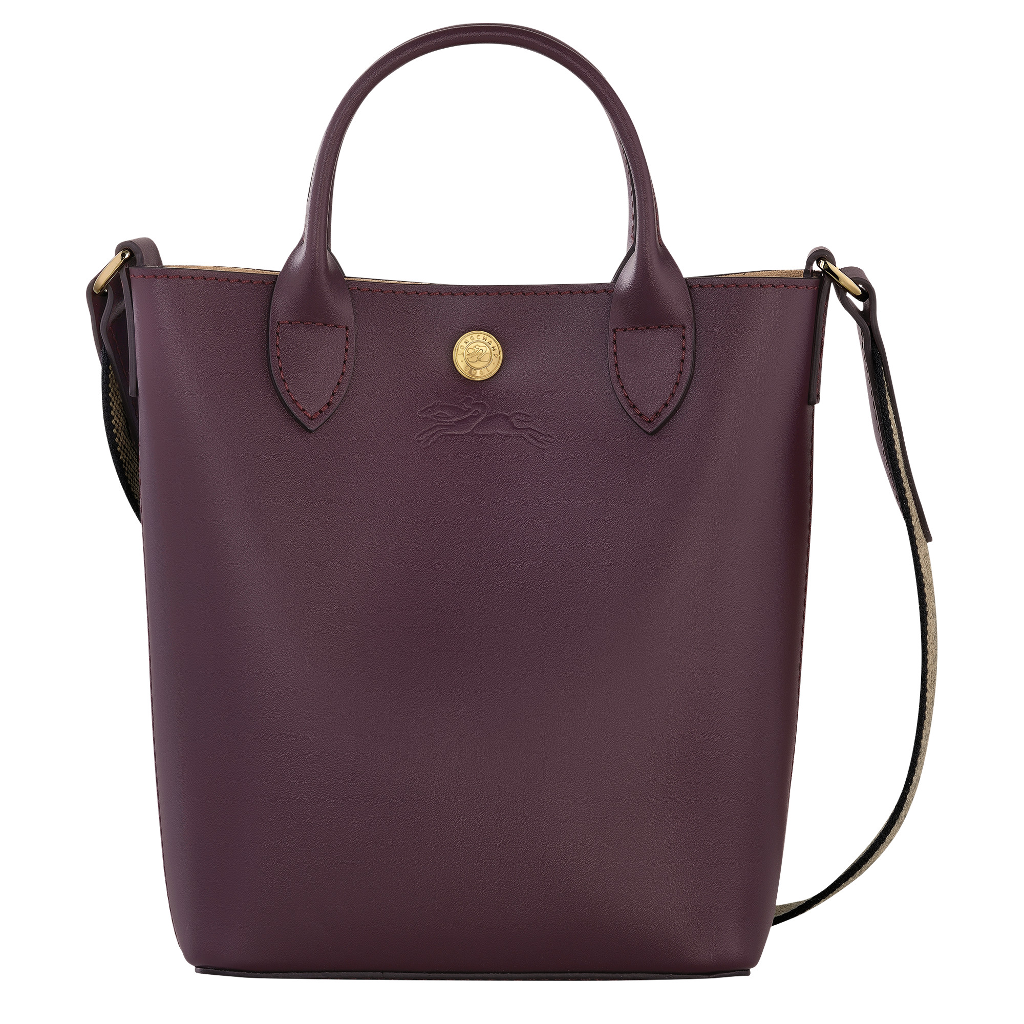 Épure XS Tote bag Eggplant - Leather | Longchamp US | Longchamp