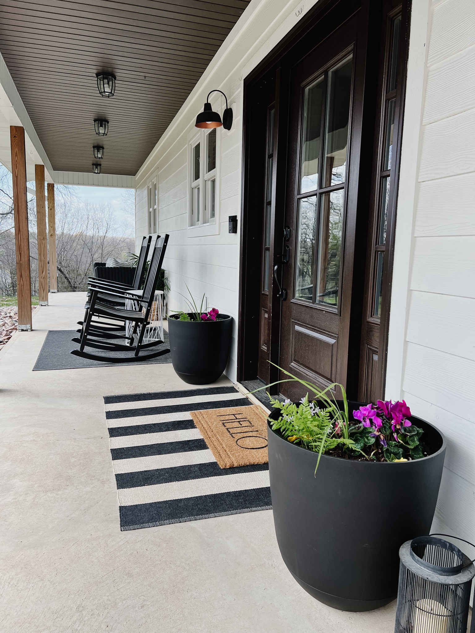 Front porch pots! I love how big these are! 

#LTKSeasonal #LTKxTarget #LTKhome