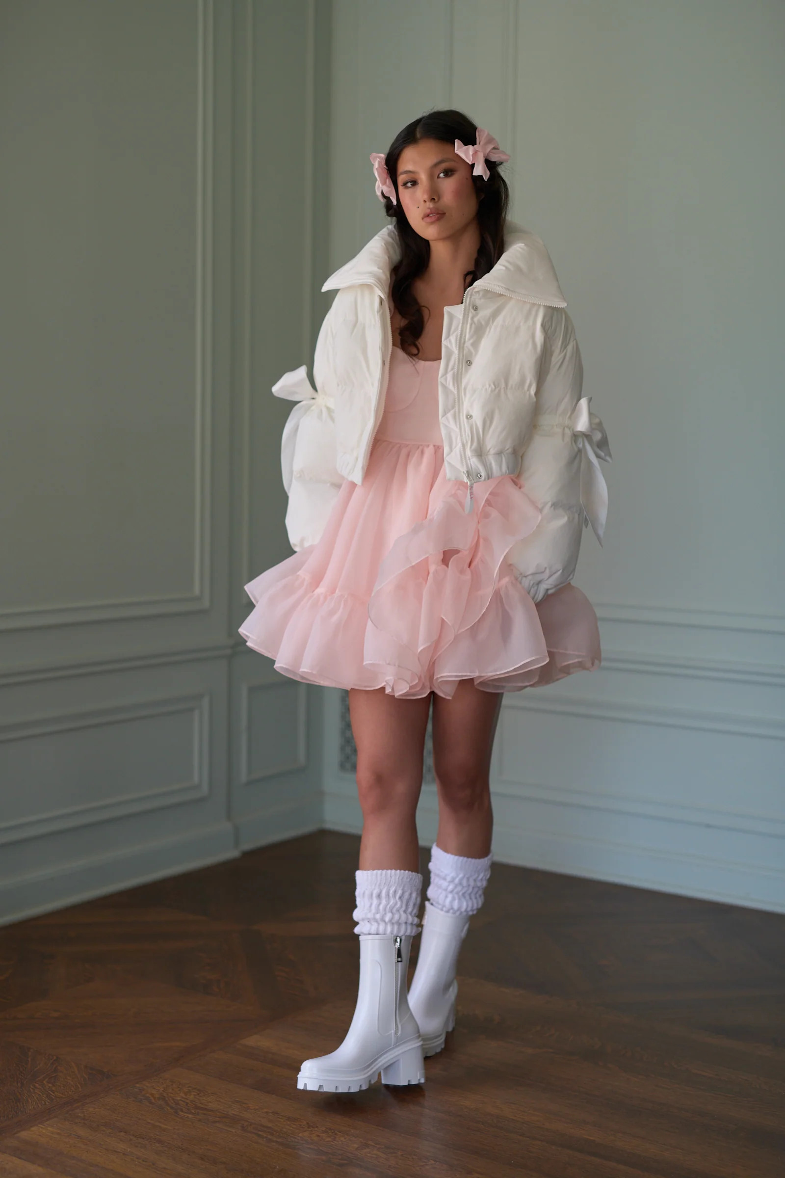 The Ivory Marshmallow Puffer | Selkie Collection