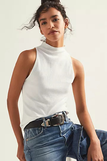 Maeve Mock Neck Tank | Anthropologie (US)