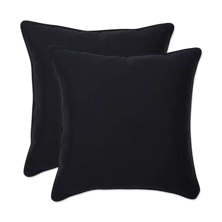 18.5"x18.5" Fresco 2pc Square Outdoor Throw Pillows - Pillow Perfect | Target