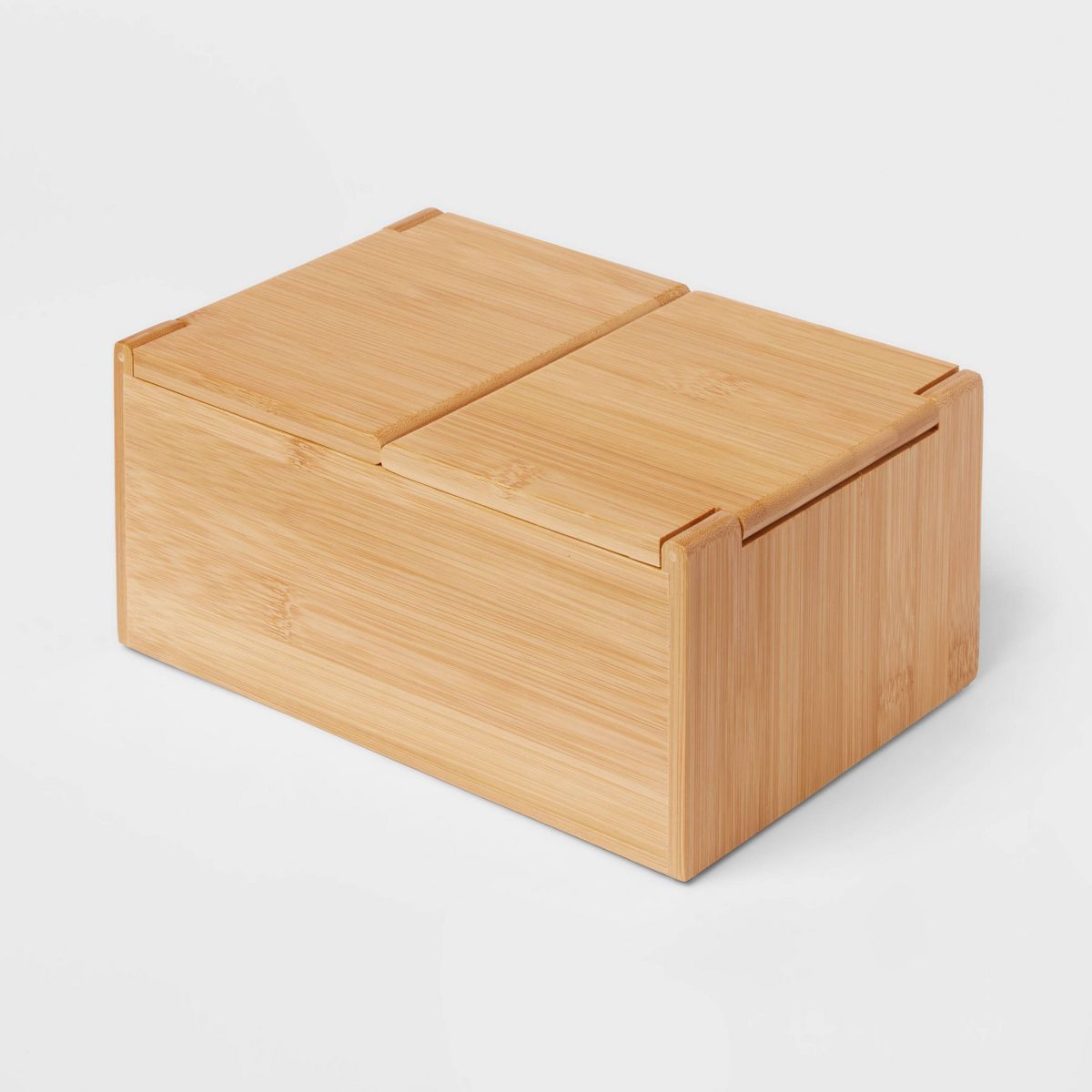 6" x 9" x 4" Rectangular Hinge Lid Bamboo Countertop Organizer - Brightroom™ | Target