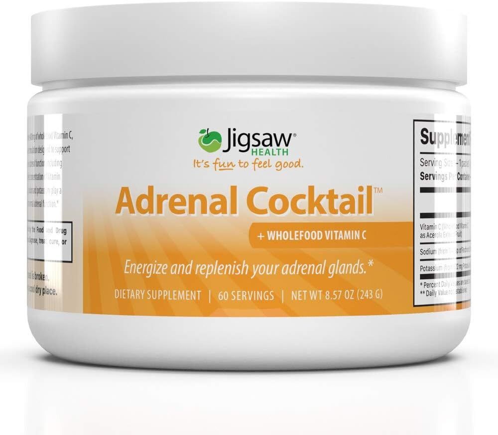 Jigsaw Health Adrenal Cocktail with Whole-Food Vitamin C, 60 Servings | Amazon (US)