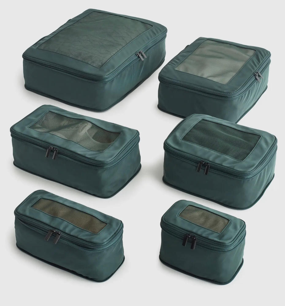 Eco Compression Packing Cubes (6-pack) | Quince