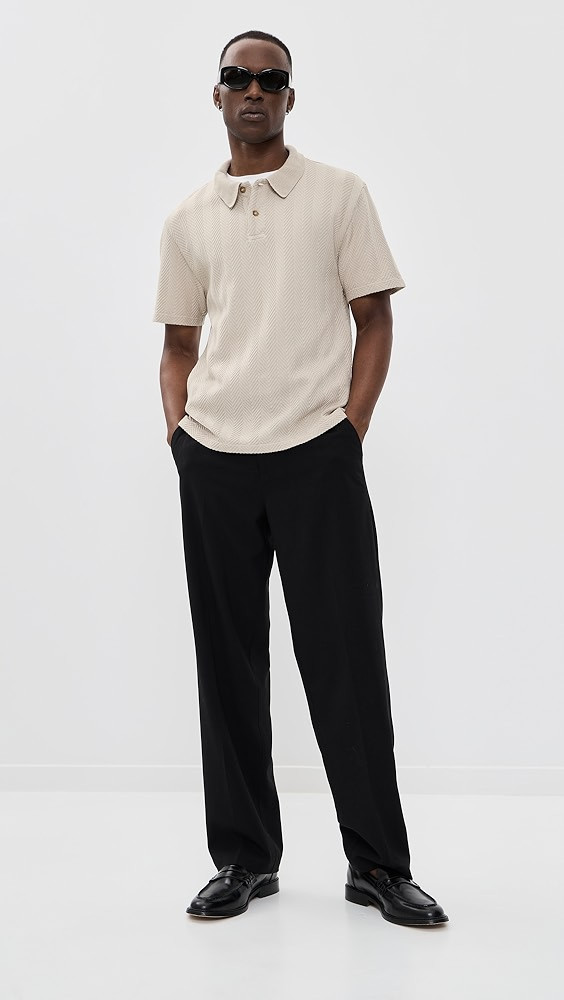 Short Sleeve Chevron Polo | Shopbop