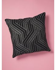 20x20 Embroidered Geometric Pillow | HomeGoods
