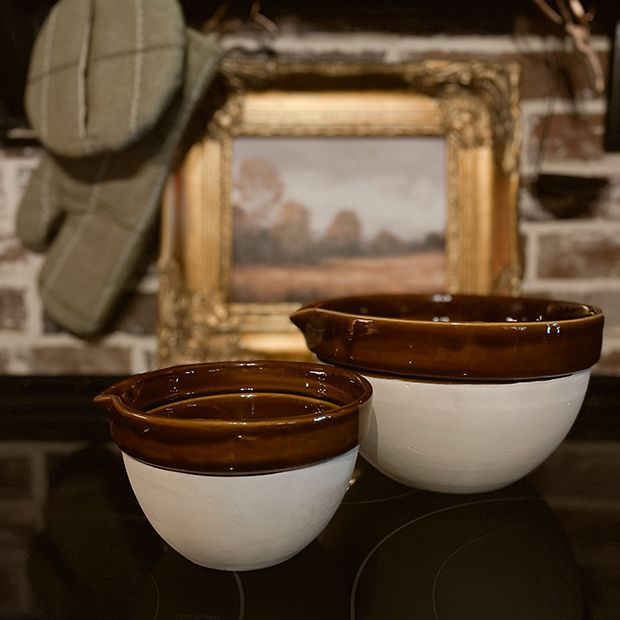 Handmade Heritage Stoneware Bowl | Antique Farm House