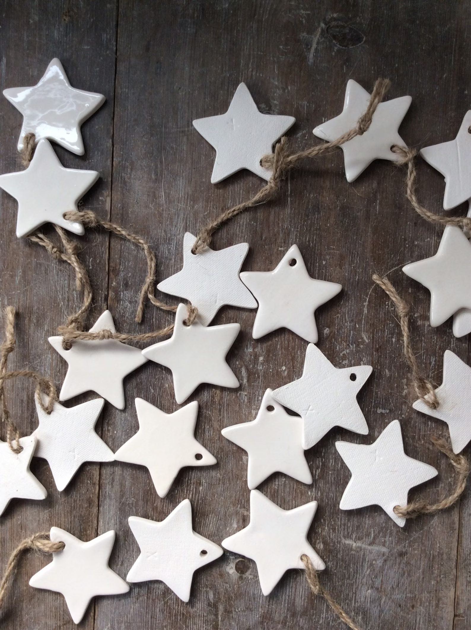Handmade Ceramic white star ornament. Christmas gift tags | Etsy | Etsy (CAD)