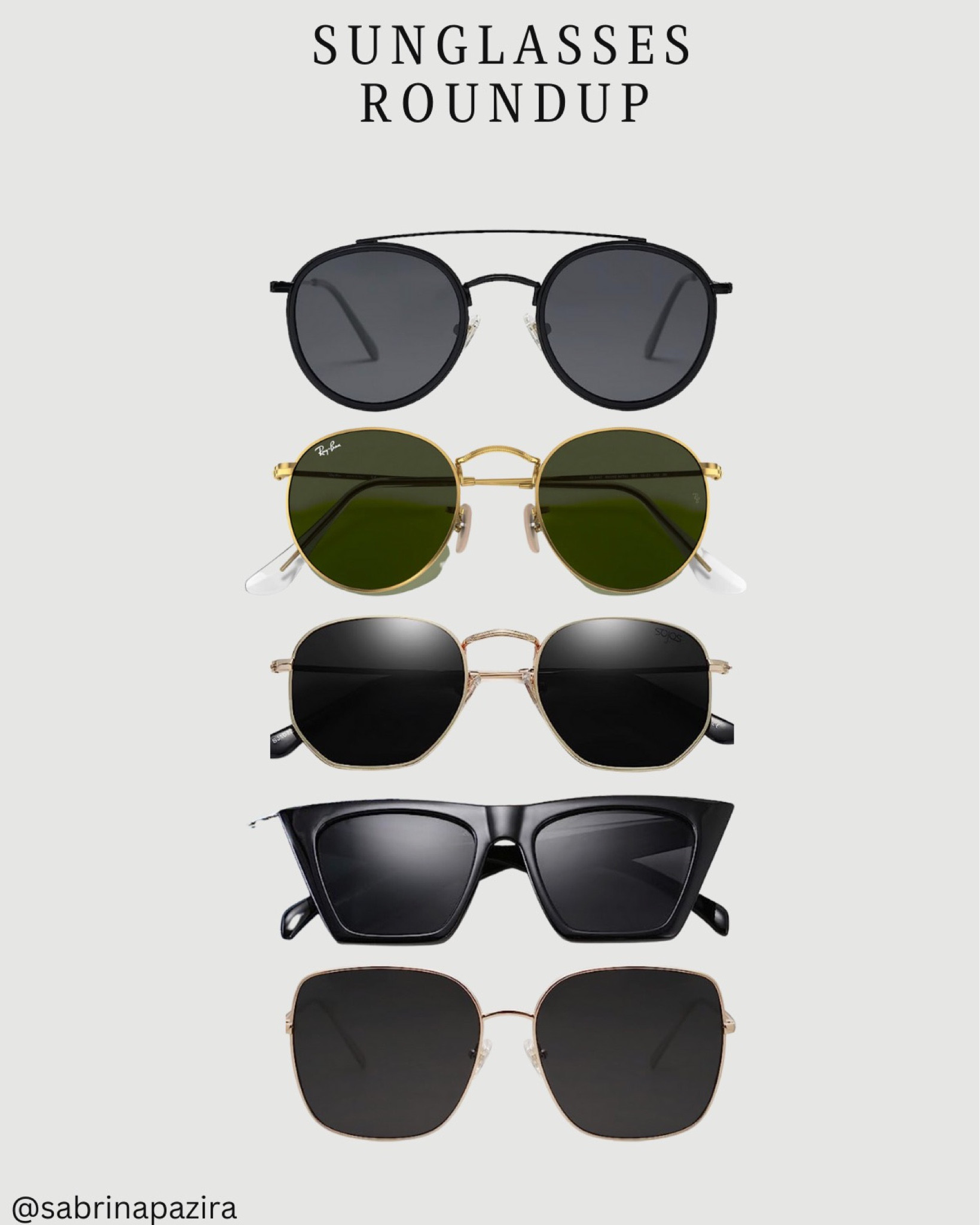 Sunglasses roundup, amazon, best sellers, accessories, summer, spring, must have, chic, metal, acrylic 

#LTKstyletip #LTKSeasonal #LTKunder100