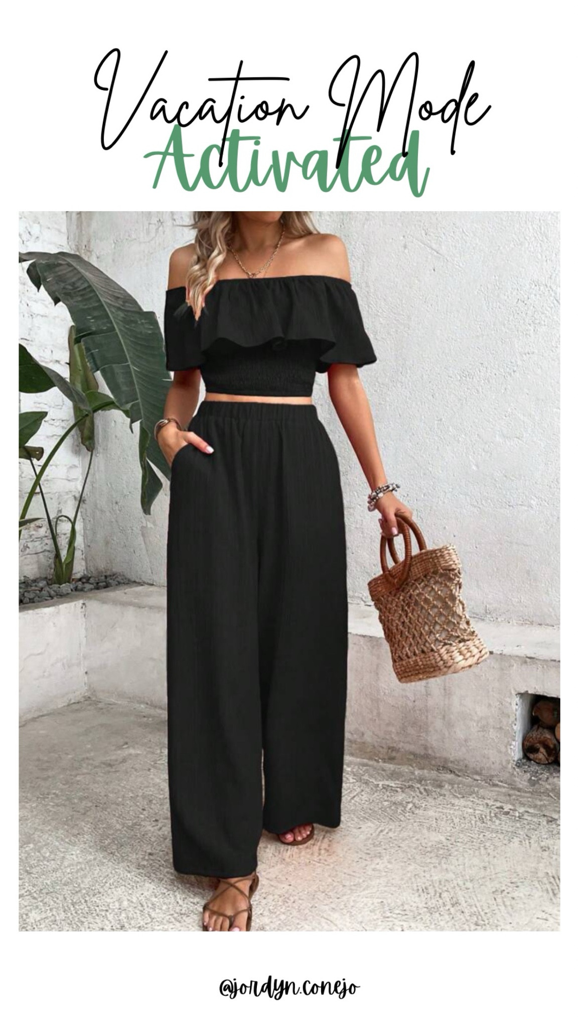 Vacation Outfit- Resort Wear- Tropical Vacation- Two Piece Set- Off Shoulder- Pack for Vacation- Spring Break- Bali 

#LTKmidsize #LTKstyletip #LTKtravel