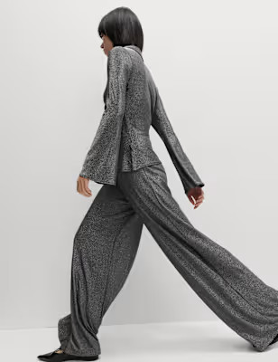 Sparkly Palazzo Trousers | Marks and Spencer US