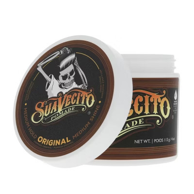 Suavecito Pomade For Men (ORIGINAL) Medium Hold Shine Water Based (4 oz) Flake Free Hair Gel | Easy To Wash Out - All Day Hold For All Hair Styles | Target