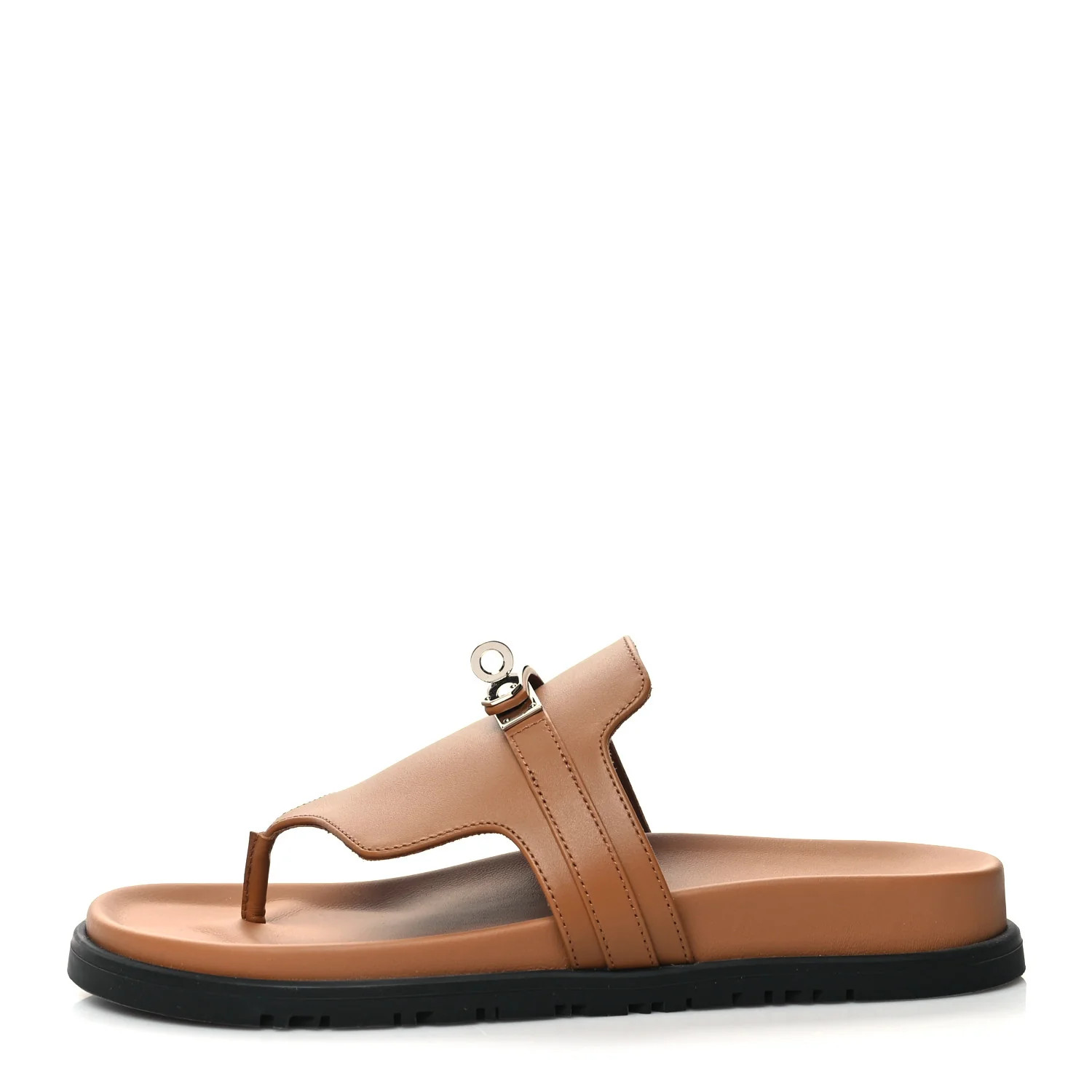 Calfskin Womens Empire Sandals 38 Naturel | FASHIONPHILE (US)