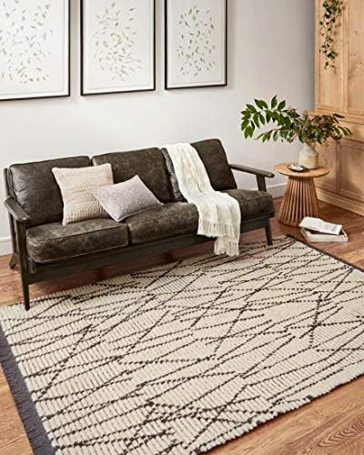 Loloi Chris Loves Julia x Alice ALI-01 Cream / Charcoal Geometric Area Rug 7'-9" x 10' | Amazon (US)
