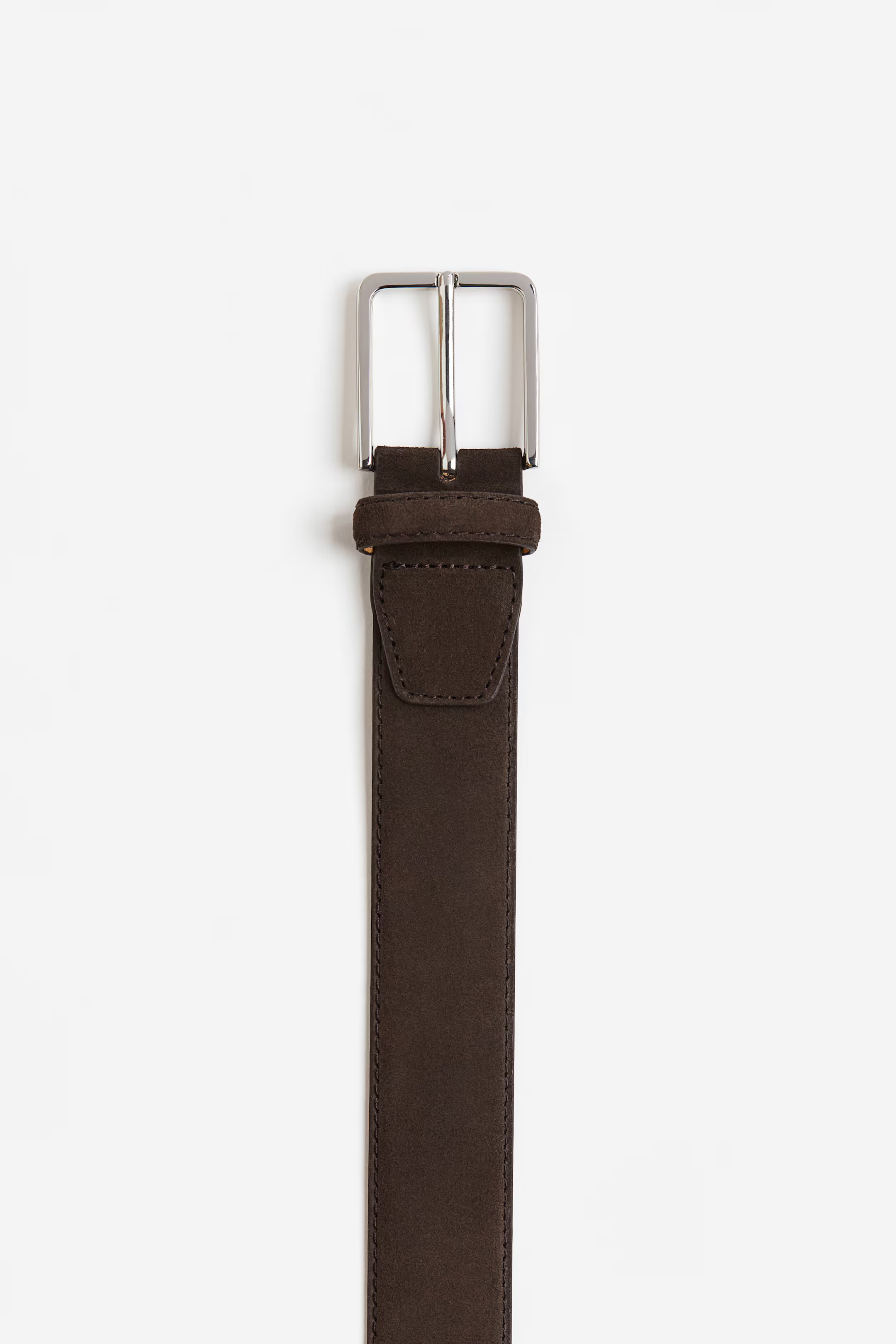 Suede belt - Dark brown - Men | H&M GB | H&M (UK, MY, IN, SG, PH, TW, HK)