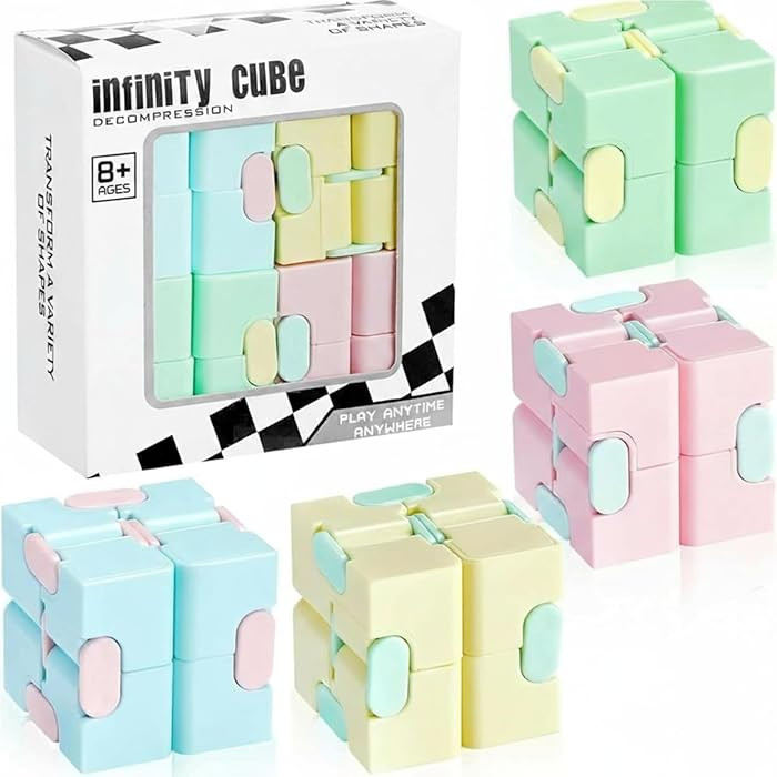 Skylety Cube Anxiety Relief Toy Hand Held Magic Sensory Stress Cube Toy for Adults Relieve Stress... | Amazon (US)