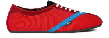 The flat sneaker in gros grain, velvet, suede goatskin and lambskin - CELINE | 24S US