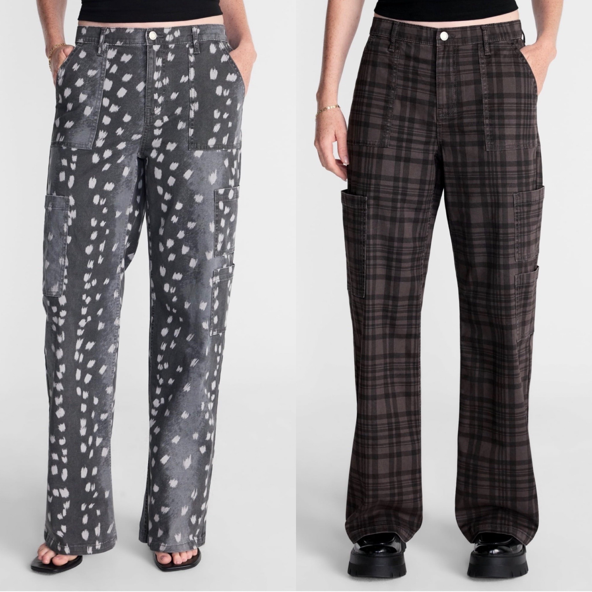 Two NEW designs of my favorite cargo jeans from Walmart 🫶🏻