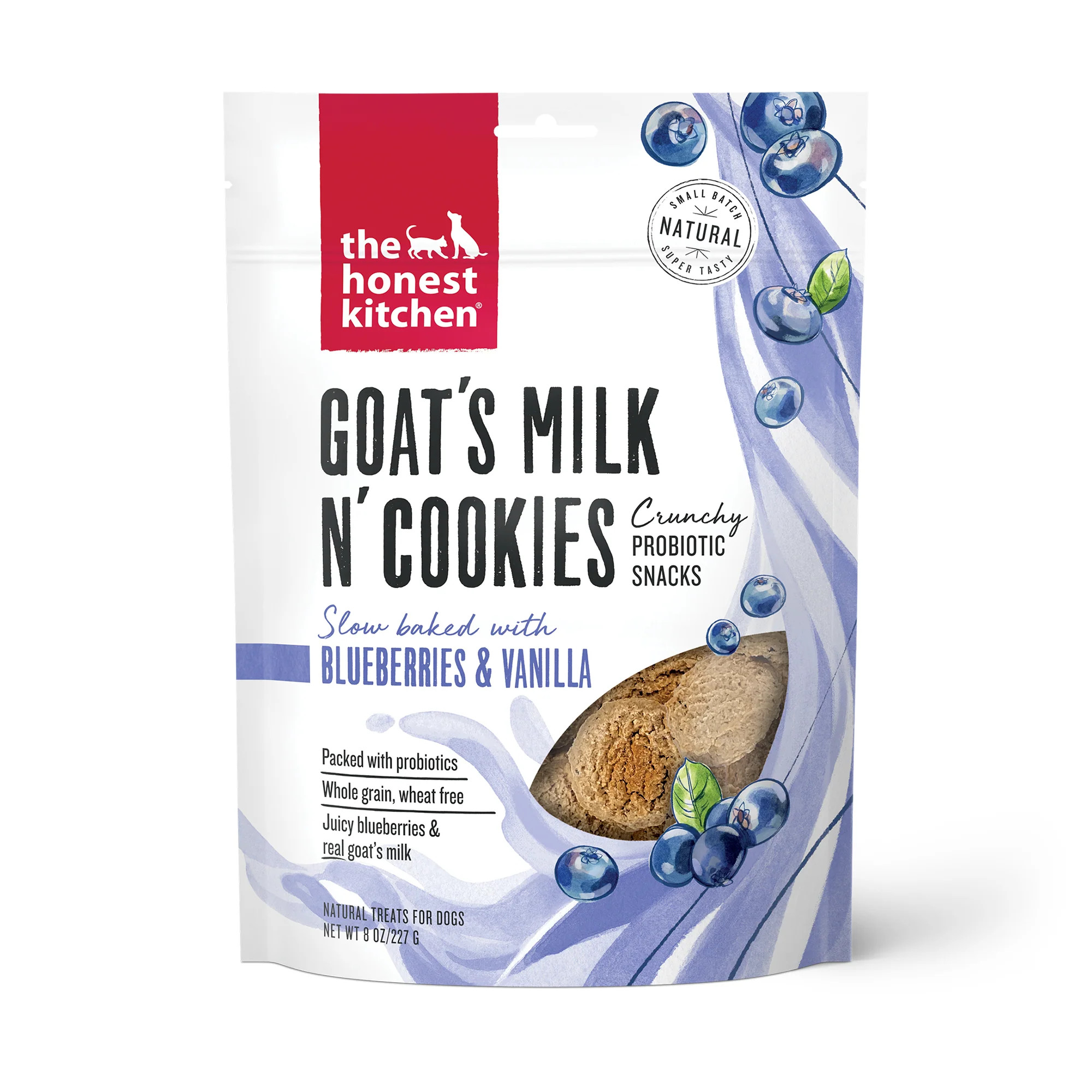 Blueberry & Vanilla Goat's Milk N' Cookies | The Honest Kitchen