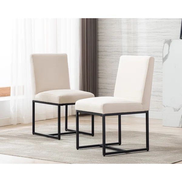 Nezih Linen Side Chair | Wayfair North America