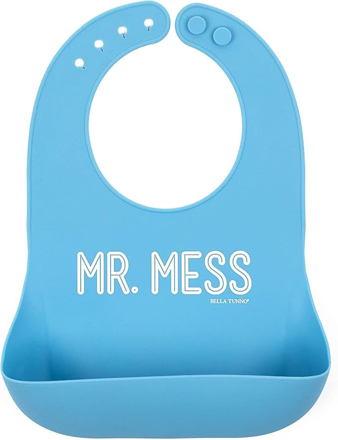 Bella Tunno Wonder Bib - Adjustable Silicone Baby Bibs for Boys, Durable and Waterproof BPA Free ... | Amazon (US)