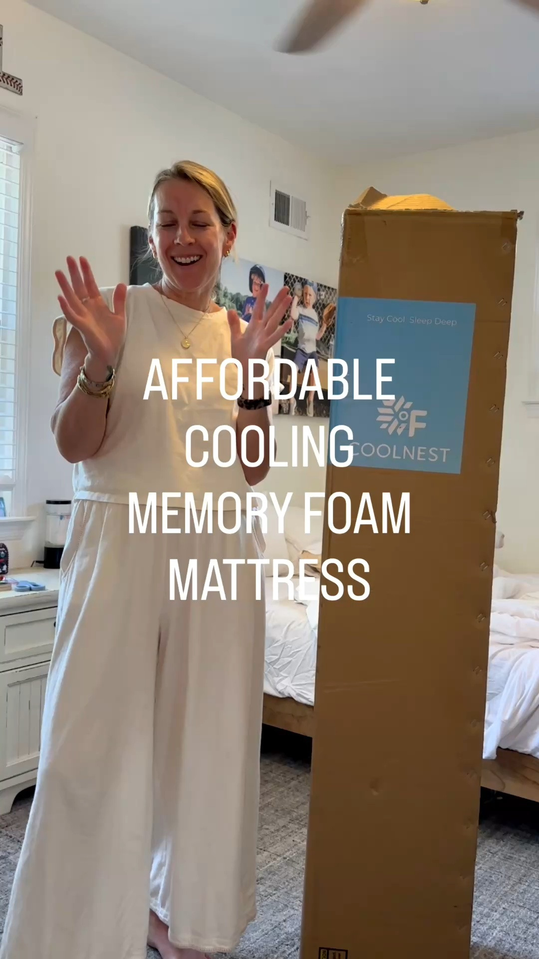 We have the 12” Full Size Essential Cooling  Mattress. 

CoolNest® System Feels Up to 8° Cooler.
5-Zone Support System to Relieve Pressure Points.
Dissipates Heat and Offers Responsive Comfort, Helping you Sleep deeper.
Resists Deformation for Long-Lasting Durability.

Linked to the site and Amazon bc it’s also part of prime day! 
Mediums in my fit and YM in Berto’s shorts.

#LTKmomlife #LTKHome #LTKKids