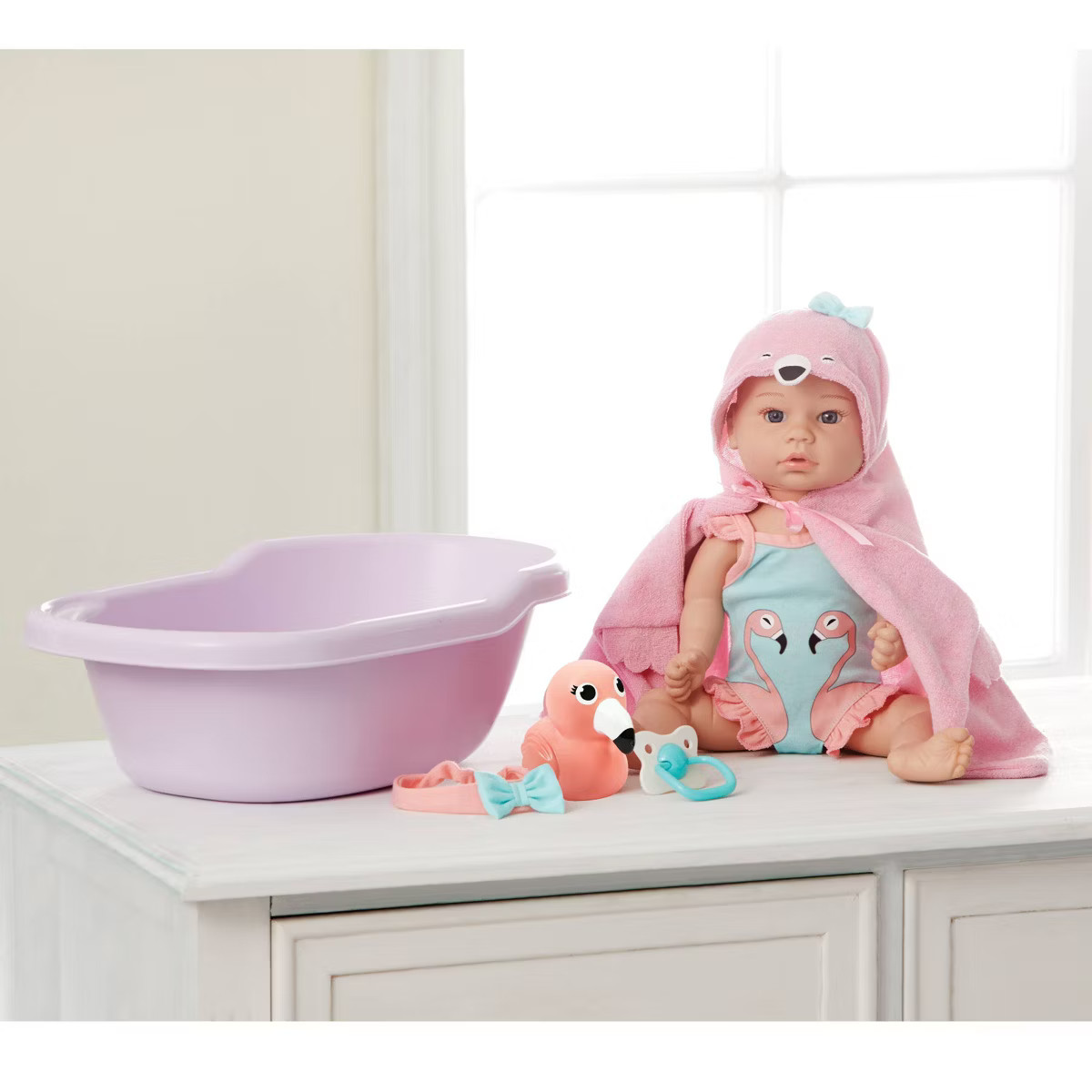 Madame Alexander 14" Small Wonders Sweet & Happy Baby Bath Set | Target