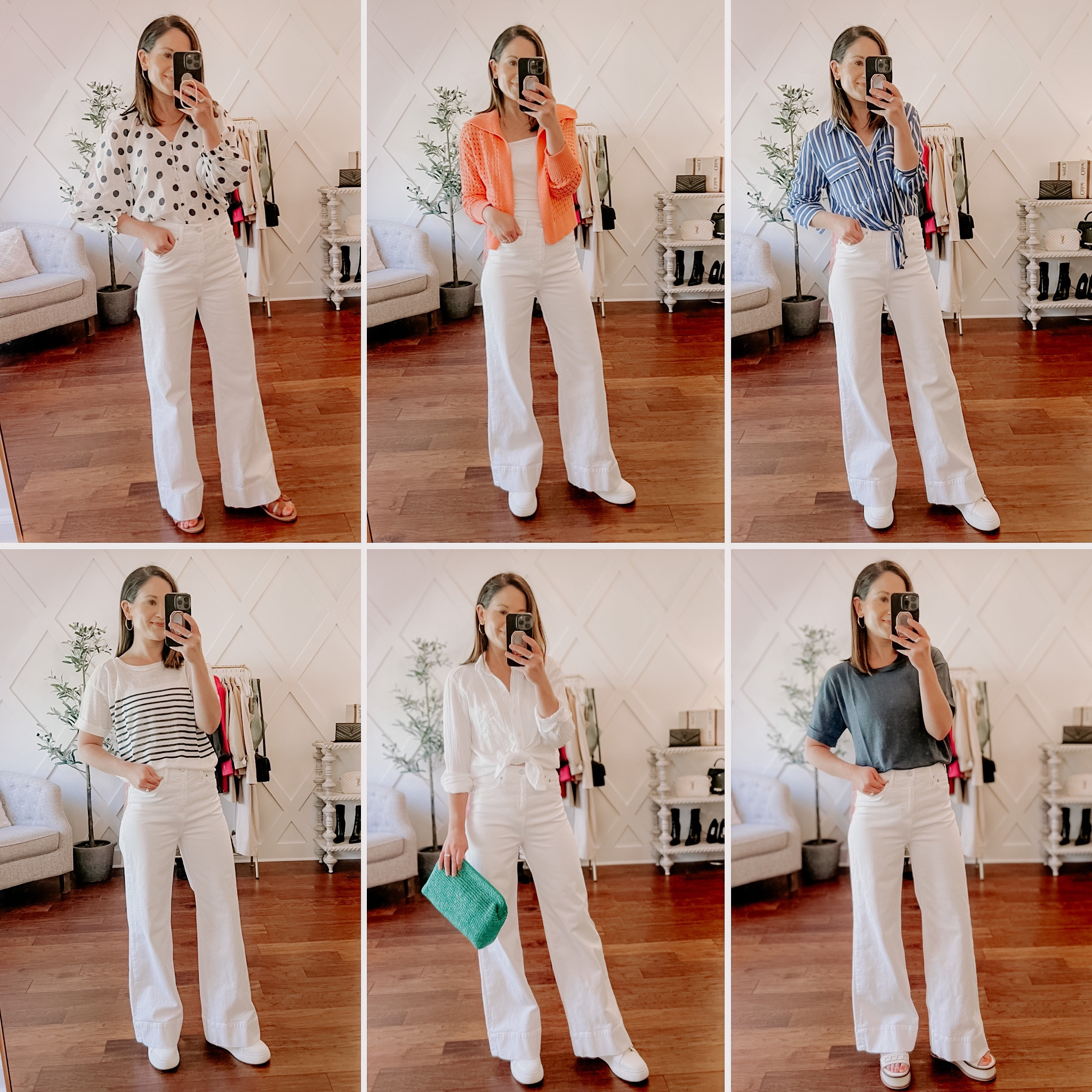 White jeans 6 ways 

#LTKstyletip #LTKFind #LTKunder100