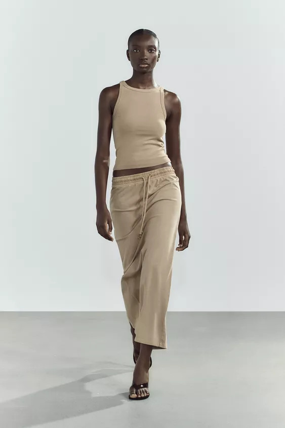 WASHED EFFECT HALTER TOP | Zara US