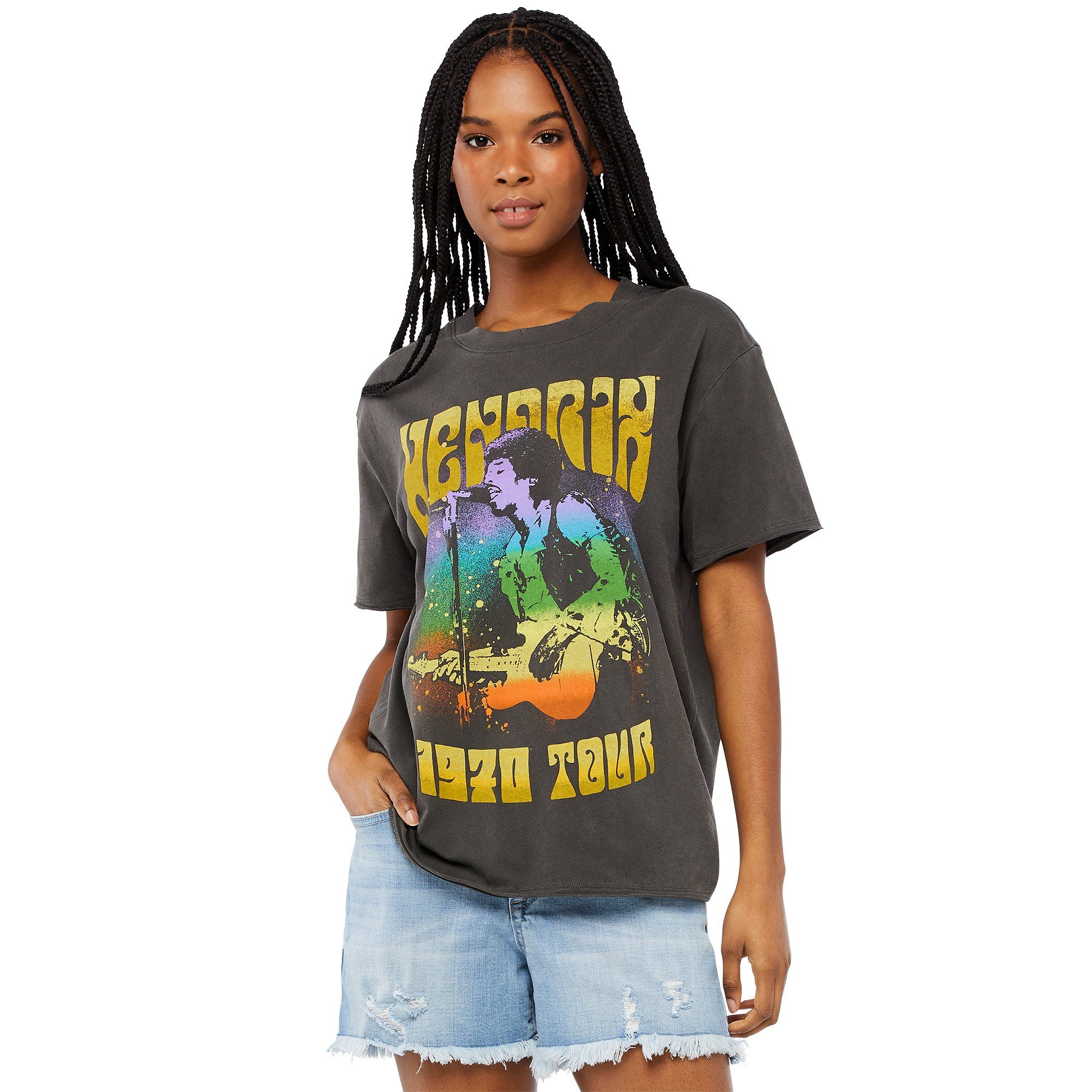 Scoop Women's Hendrix Boyfriend Graphic T-Shirt | Walmart (US)