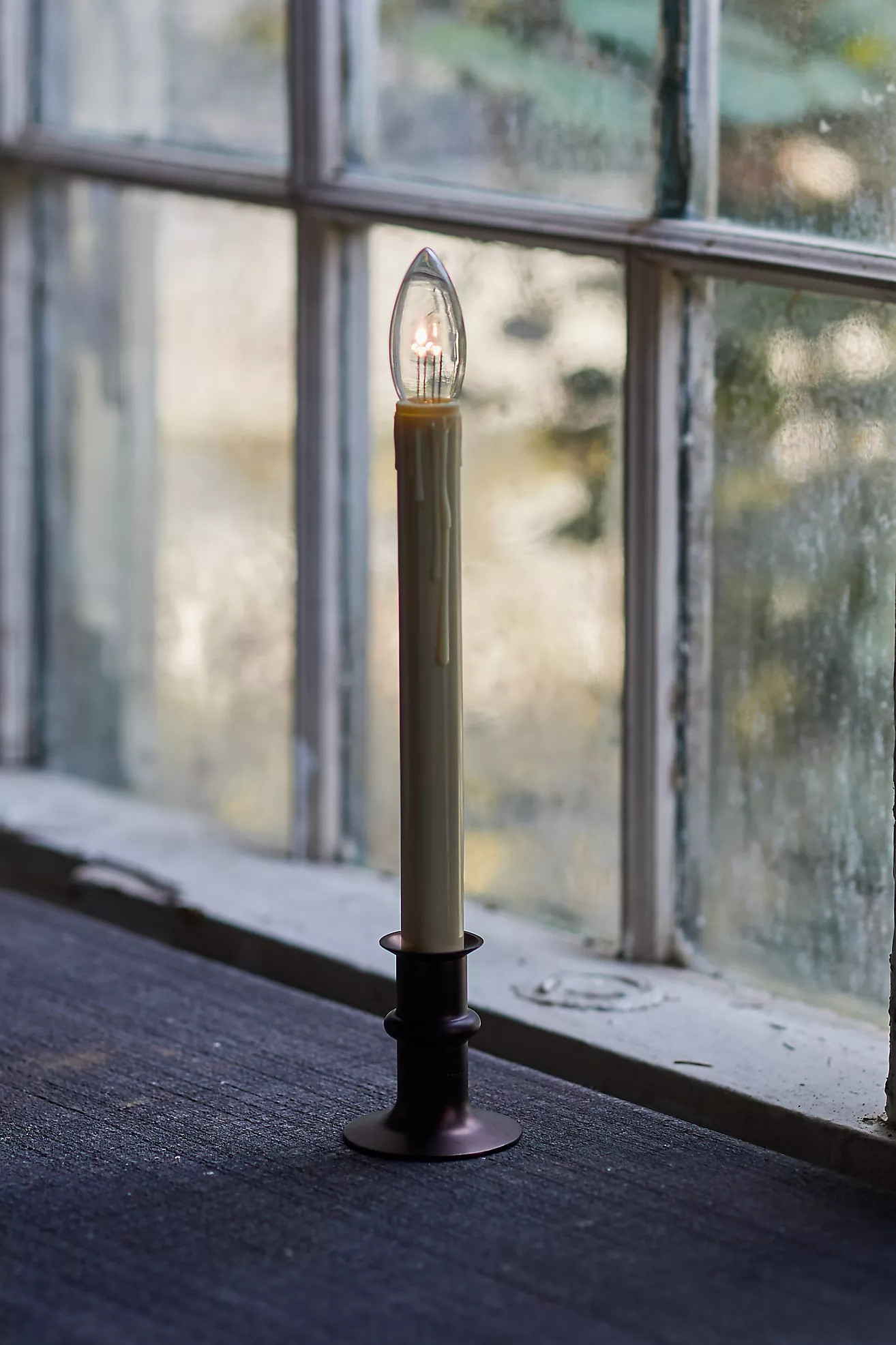 Adjustable Window LED Taper Candle | Terrain