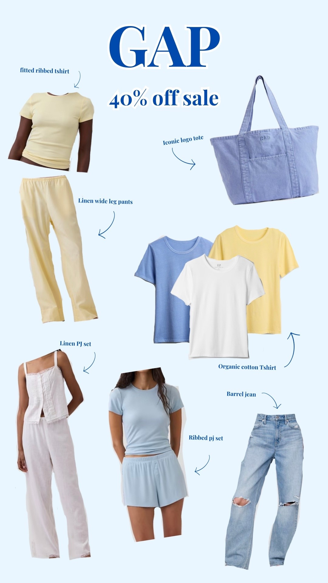 Gap friends & family 40% off sale!!🌊🧺🐚 

#LTKootd #LTKSpringSale #LTKSaleAlert