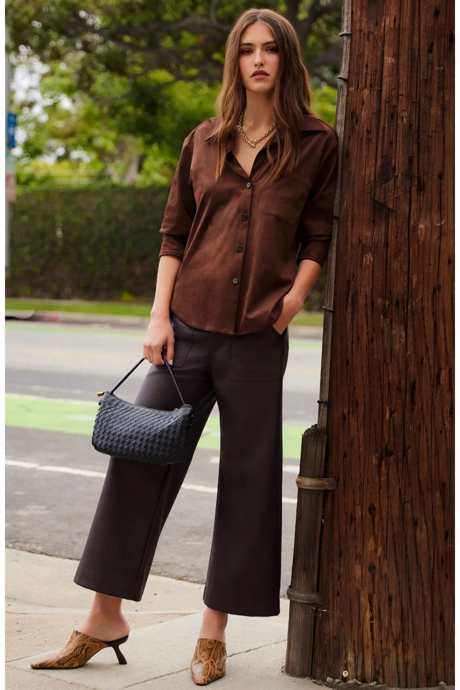 FIFTEEN TWENTY Leighton Ruched Sleeve Shirt (Women) | Nordstrom | Nordstrom