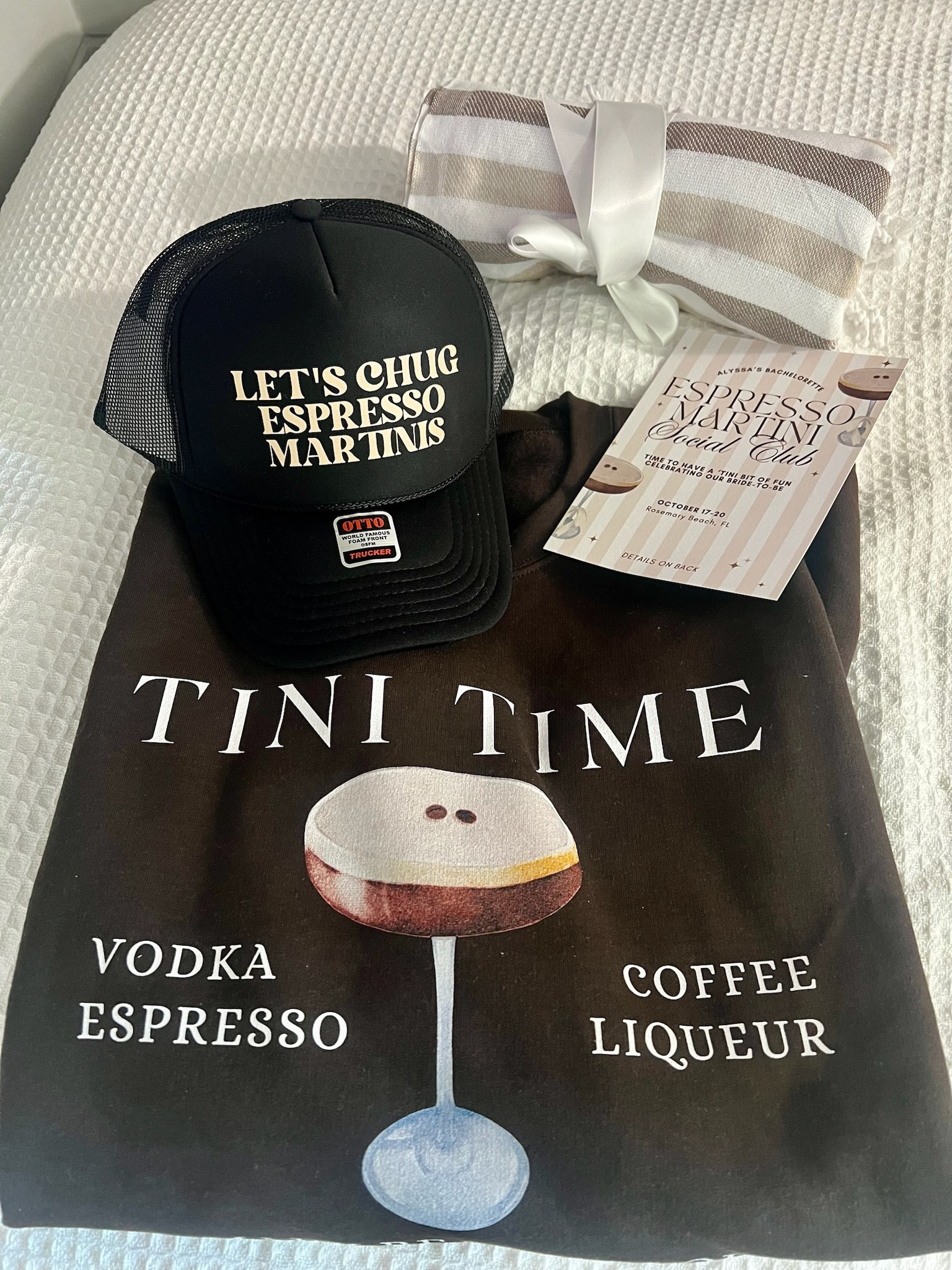 Espresso martini bachelorette theme 

#LTKParties #LTKTravel #LTKWedding