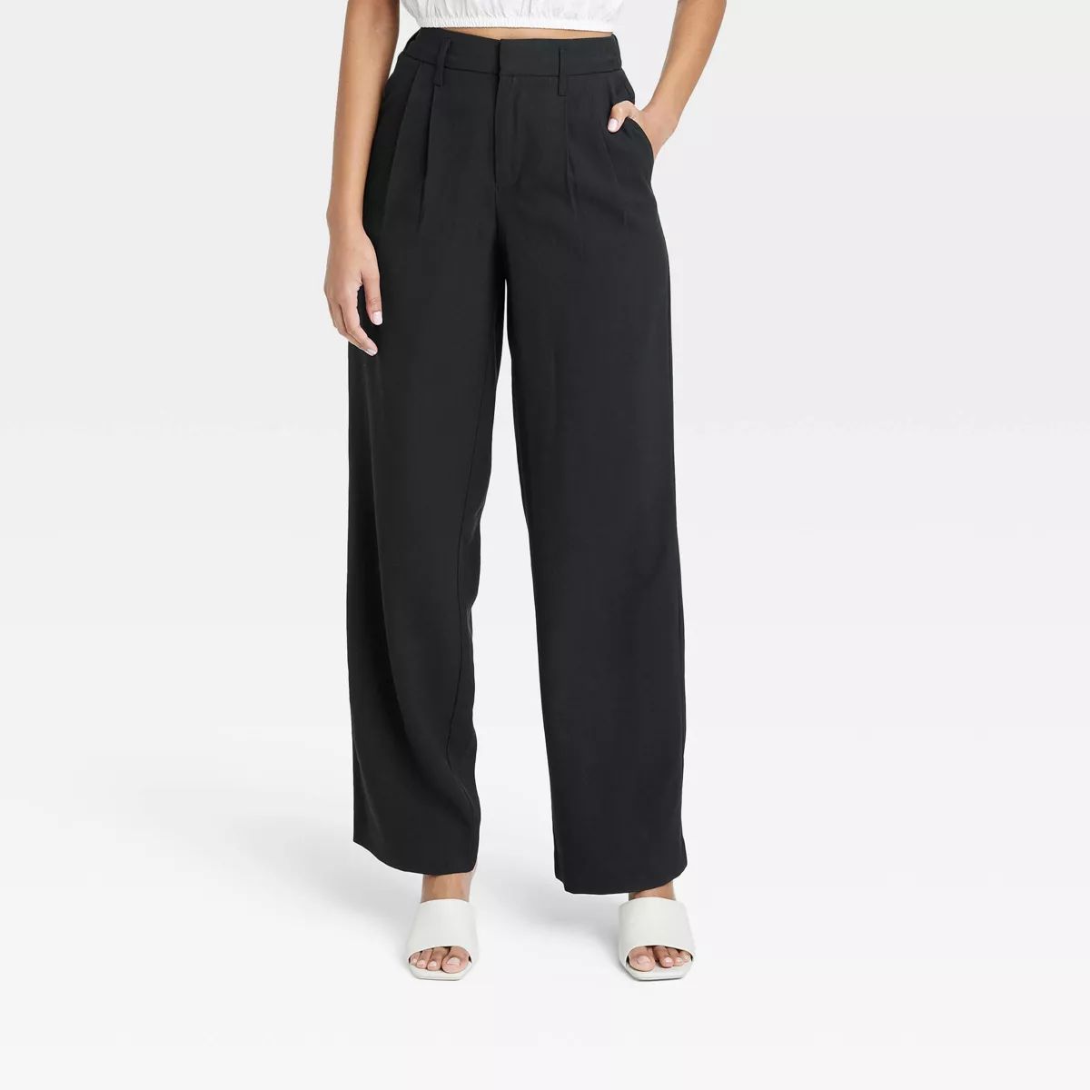 Women's High-Rise Straight Trousers - A New Day™ | Target