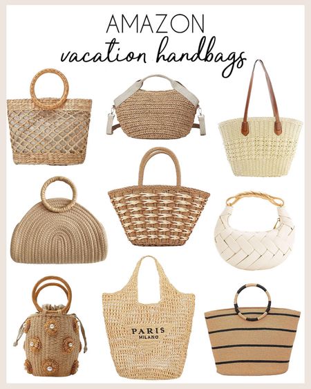 The cutest vacation handbags from Amazon! 

#amazonfinds

Amazon finds. Amazon style. Amazon fashion. Amazon straw bag. Affordable beach bag  

#LTKSeasonal #LTKswim #LTKitbag