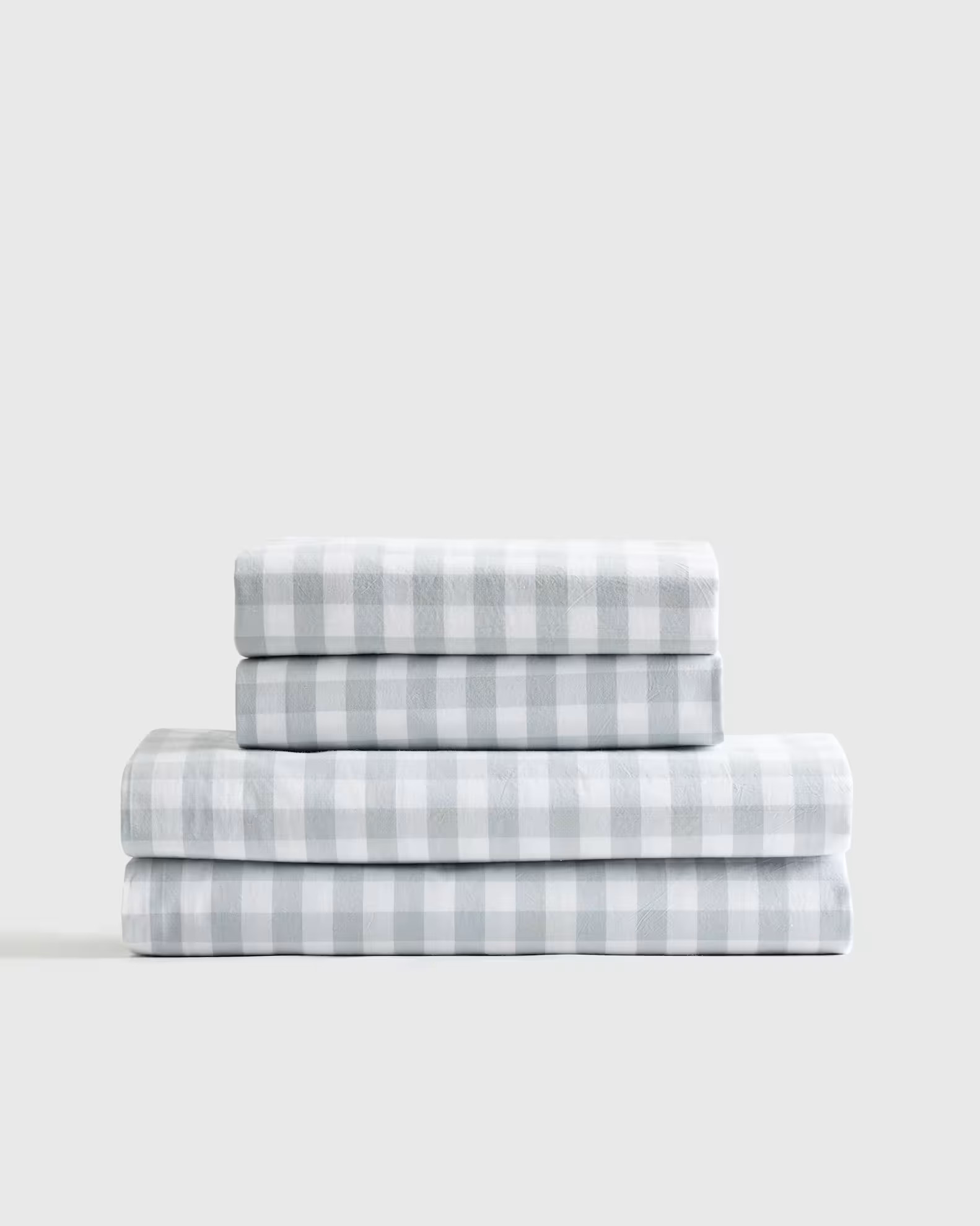 Classic Organic Percale Gingham Sheet Set | Quince