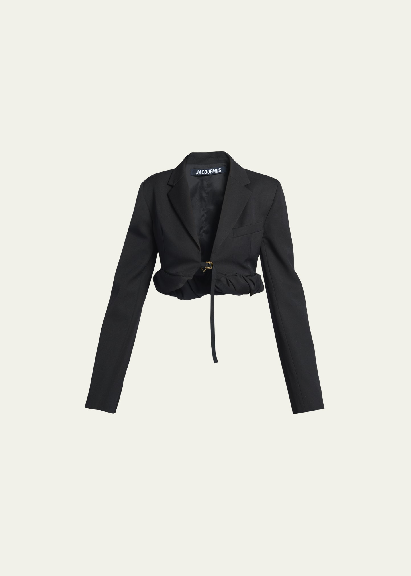 Jacquemus La Veste Croissant Cropped Blazer Top | Bergdorf Goodman