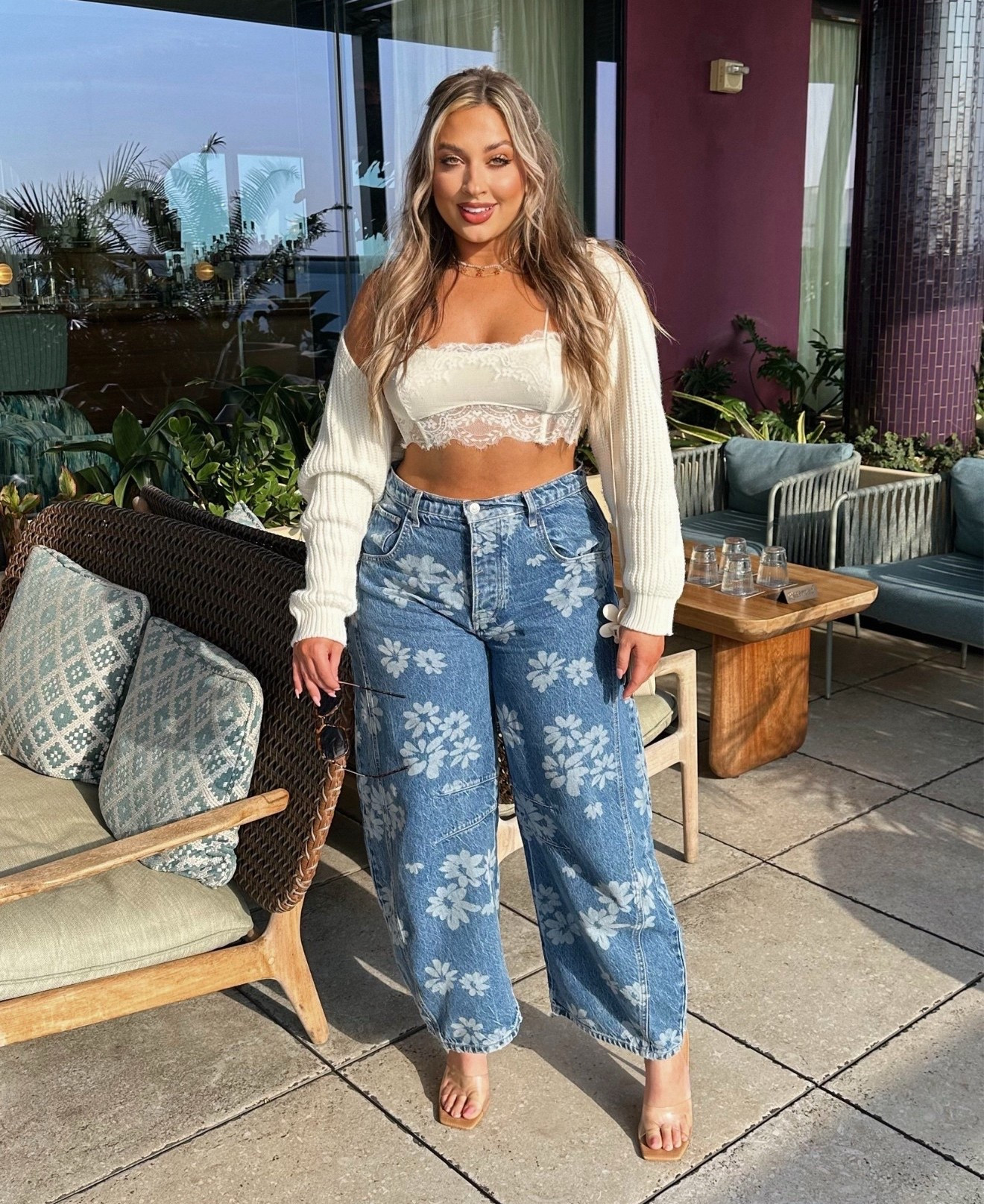 Obsessed with this Free People spring look! Effortless, chic, and perfect for the season. ✨ Lightweight layers, dreamy textures, and that easygoing vibe we all love. These jeans are worth every single penny! They fit my curves perfectly!

Jeans: Size 30
Top: medium 
#LTKFestival

#LTKMidsize #LTKStyleTip