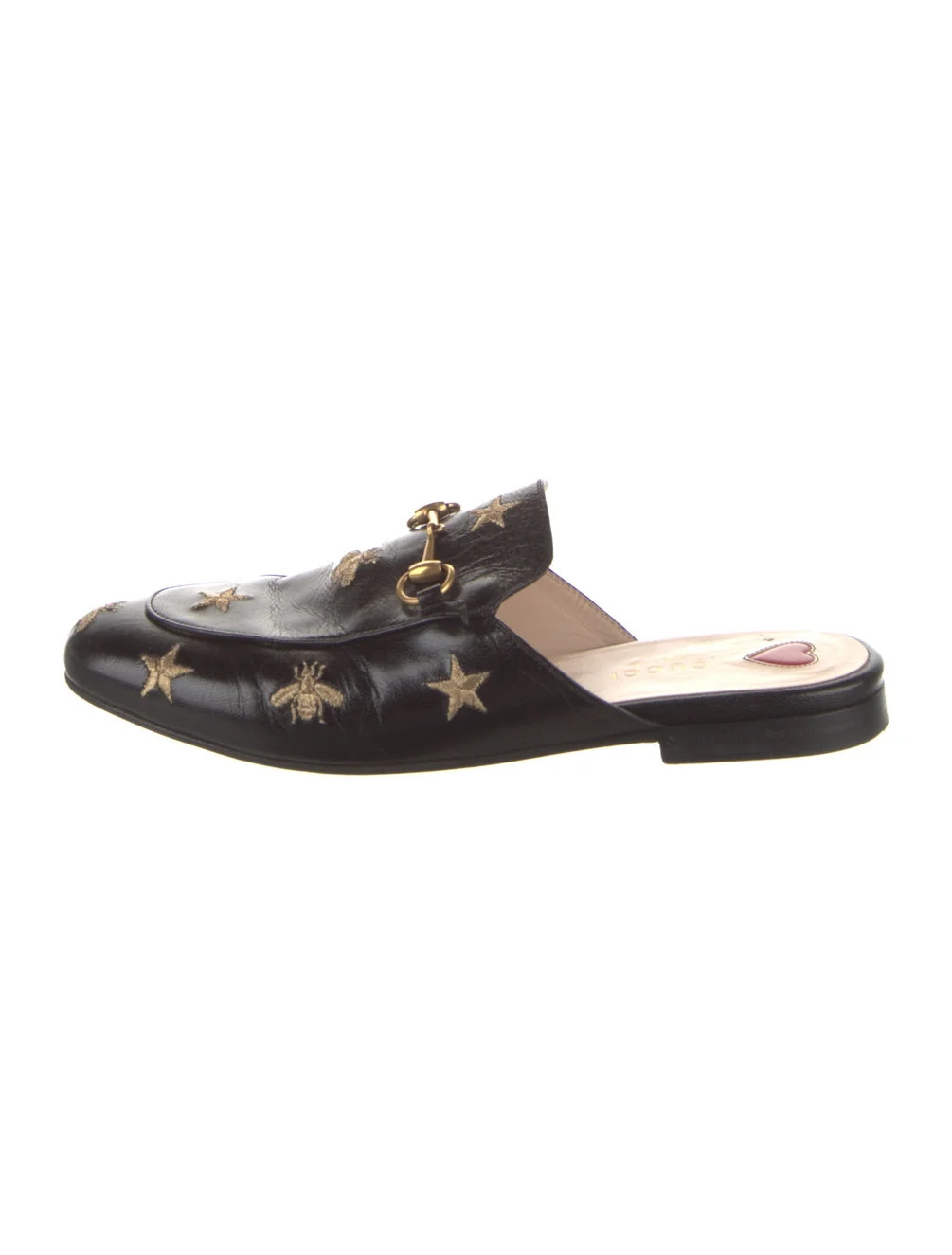 Gucci Horsebit Accent Leather Mules - Black Flats, Shoes - GUC2023181 | The RealReal | The RealReal