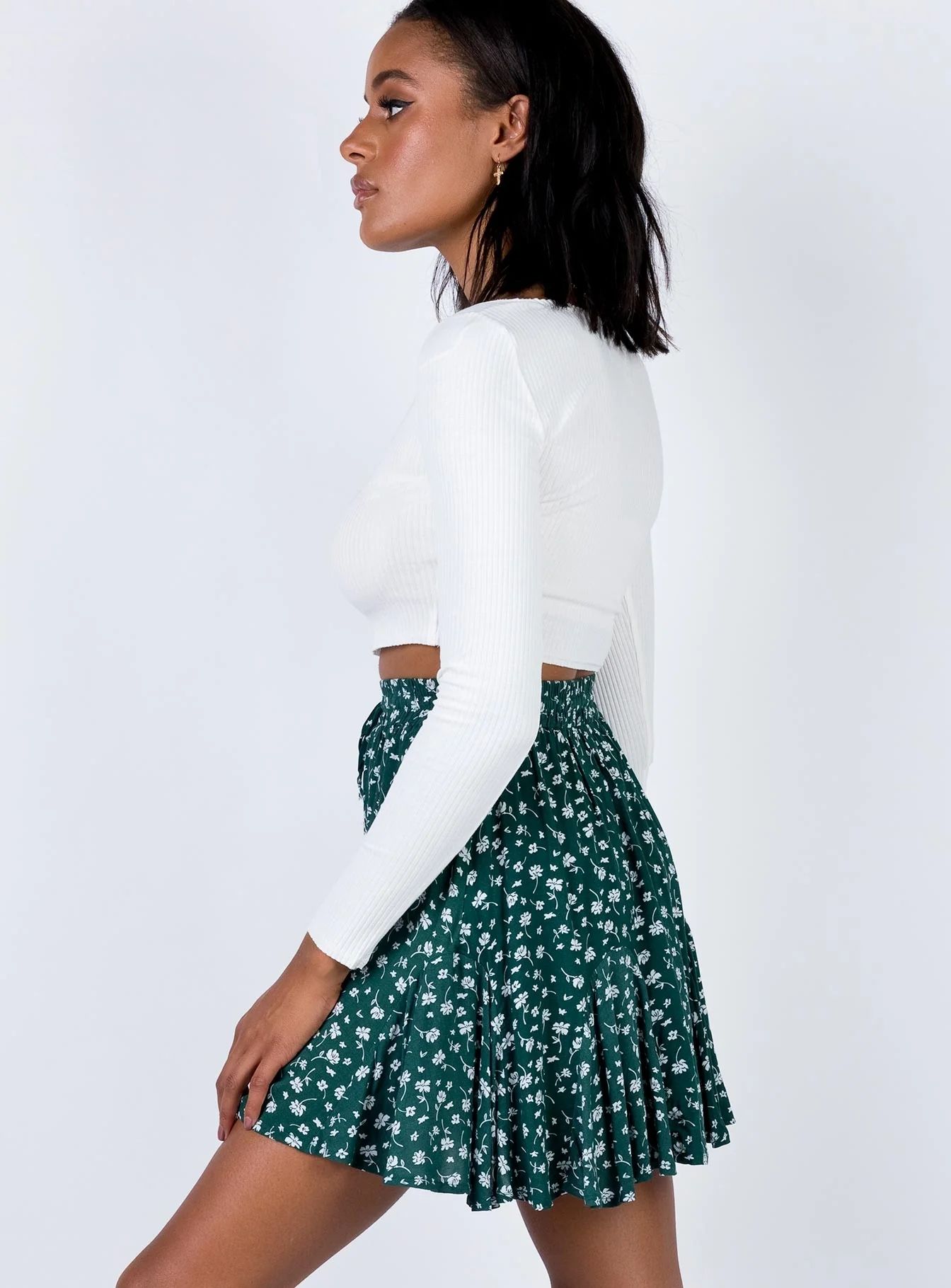 Delungra Mini Skirt Forest Green | Princess Polly AU